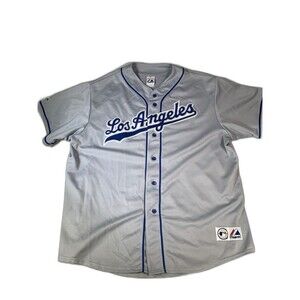 Vintage Majestic Los Angeles Dodgers Jersey Men's 2XL Gray Yamamoto Ohtani